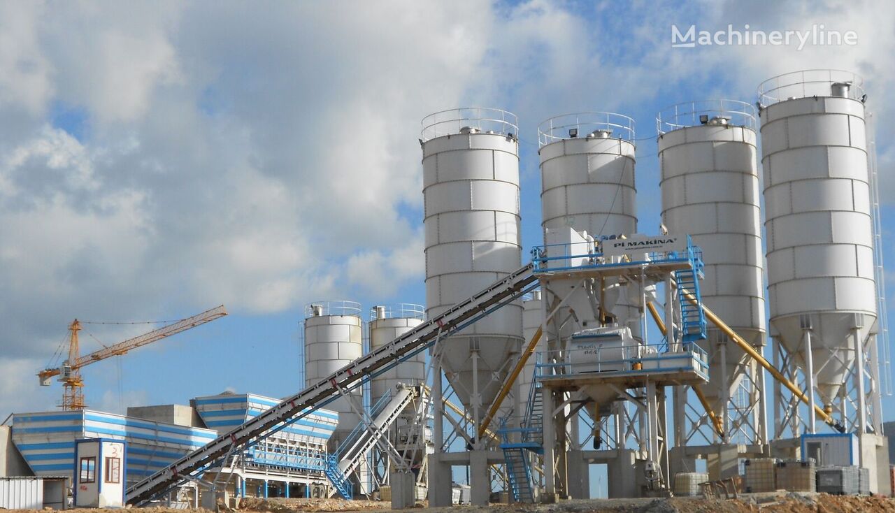 nieuw Pi Makina Stationary Concrete Mixing Plant 120 m3/h betoncentrale