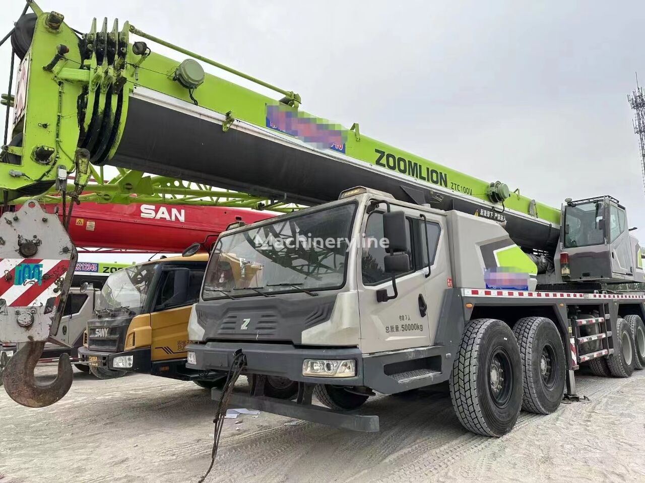 Zoomlion Zoomlion ZTC800V 80 ton used hydraulic mounted mobile truck cran mobiele kraan