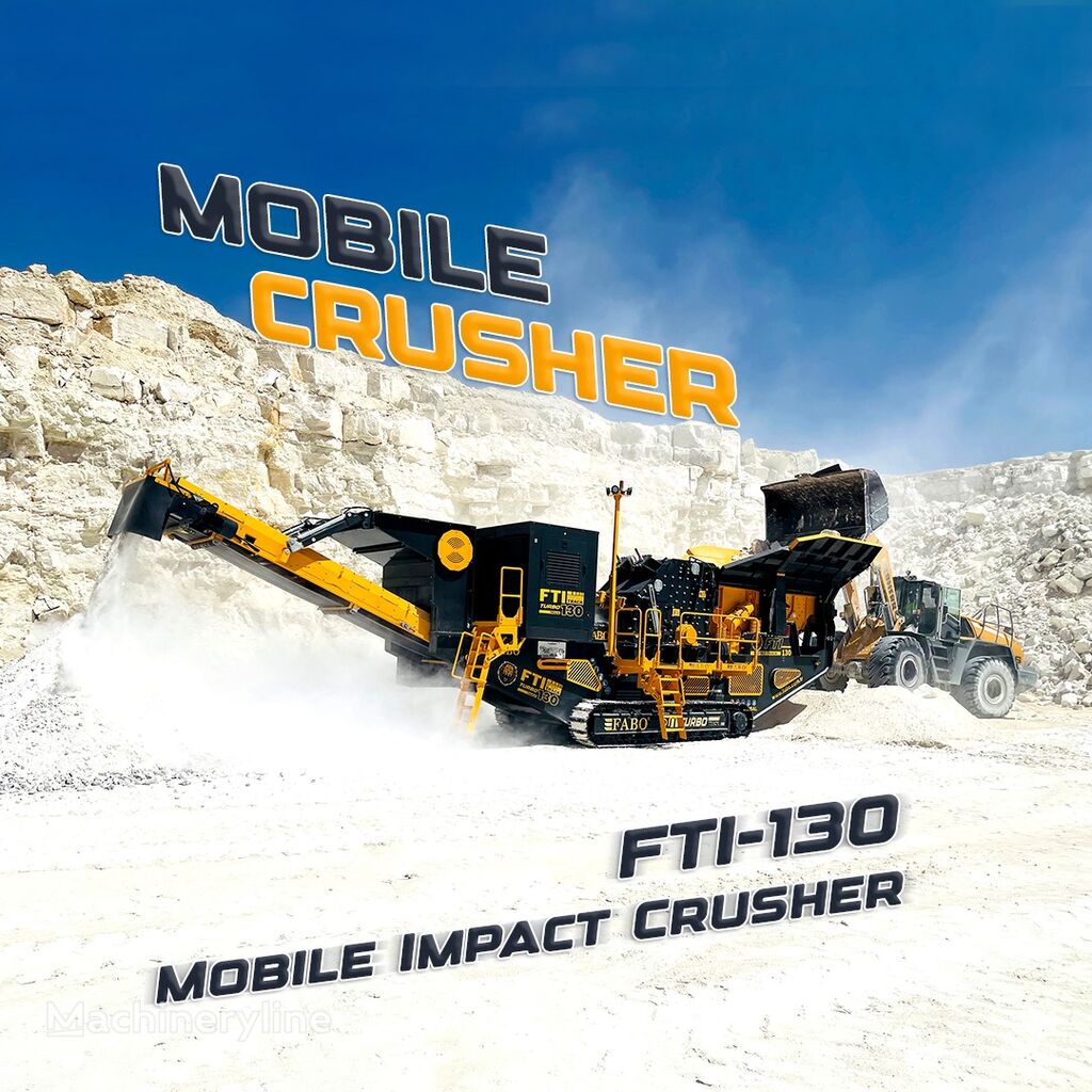 concasseur mobile FABO FTI-130 MOBILE IMPACT CRUSHER 400-500 TPH | AVAILABLE IN STOCK neuf