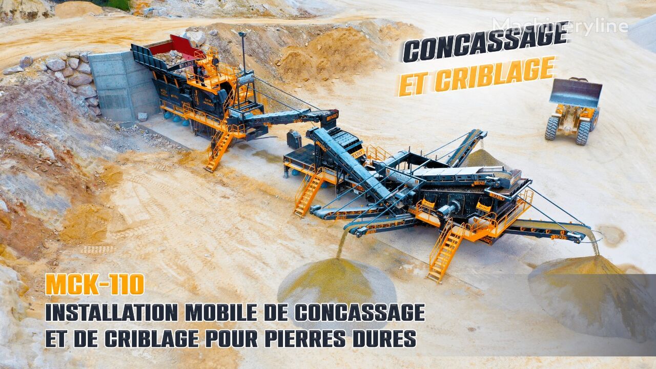 concasseur mobile FABO MCK-110 INSTALLATION DE CONCASSAGE ET DE CRIBLAGE MOBILE | STOCK neuf