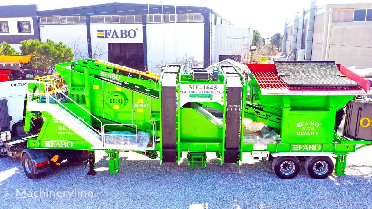 crible vibrant FABO ME 1645 SERIES MOBILE SAND SCREENING PLANT neuf