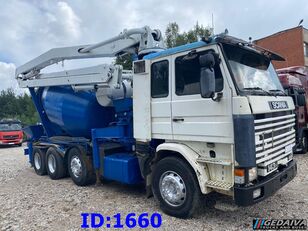 camion malaxeur Scania 143 8x4 24m pump