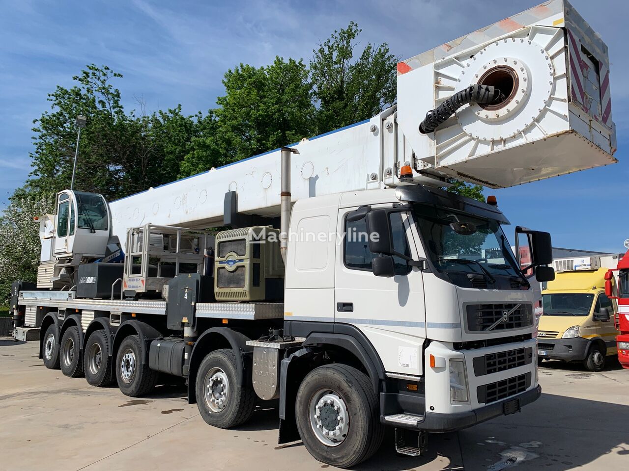 camion nacelle Multitel VOLVO FM 440 12X6 PIATTAFORMA PAGLIERO MJ 830