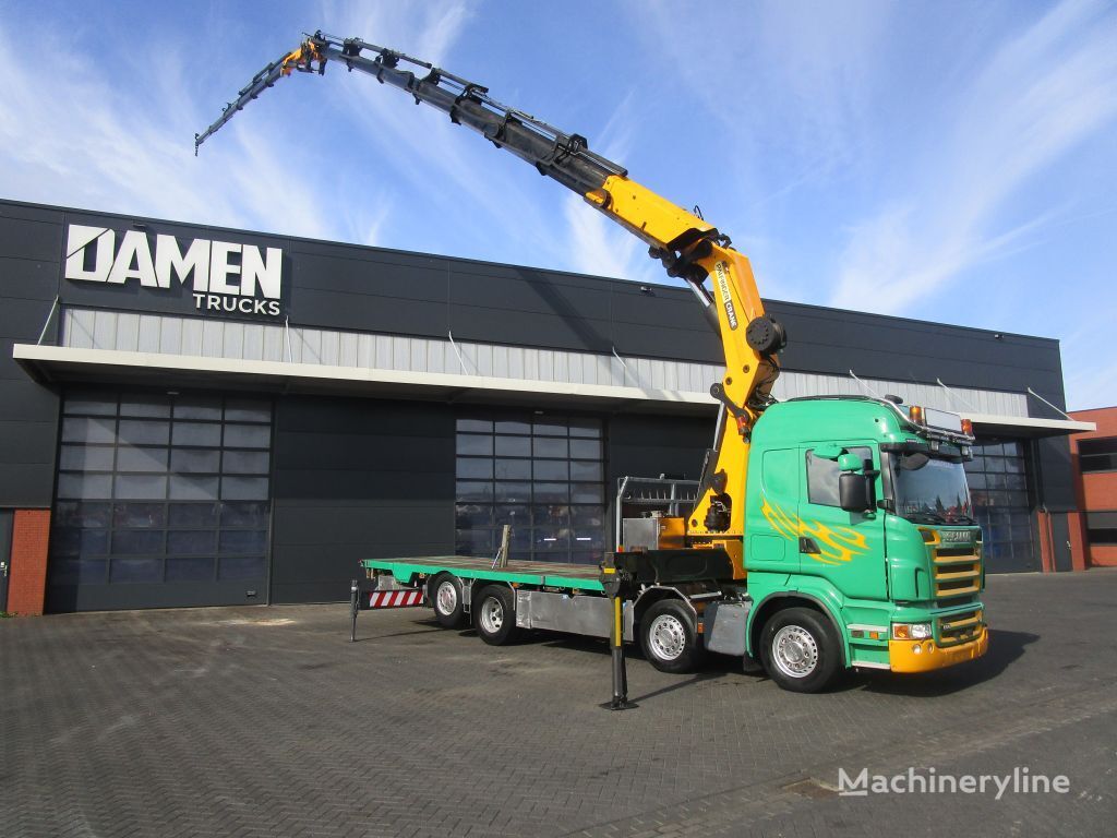 grue mobile Scania R500 V8 R 500 LB V8 8x2 Palfinger PK 85002 F + JIB 170 E