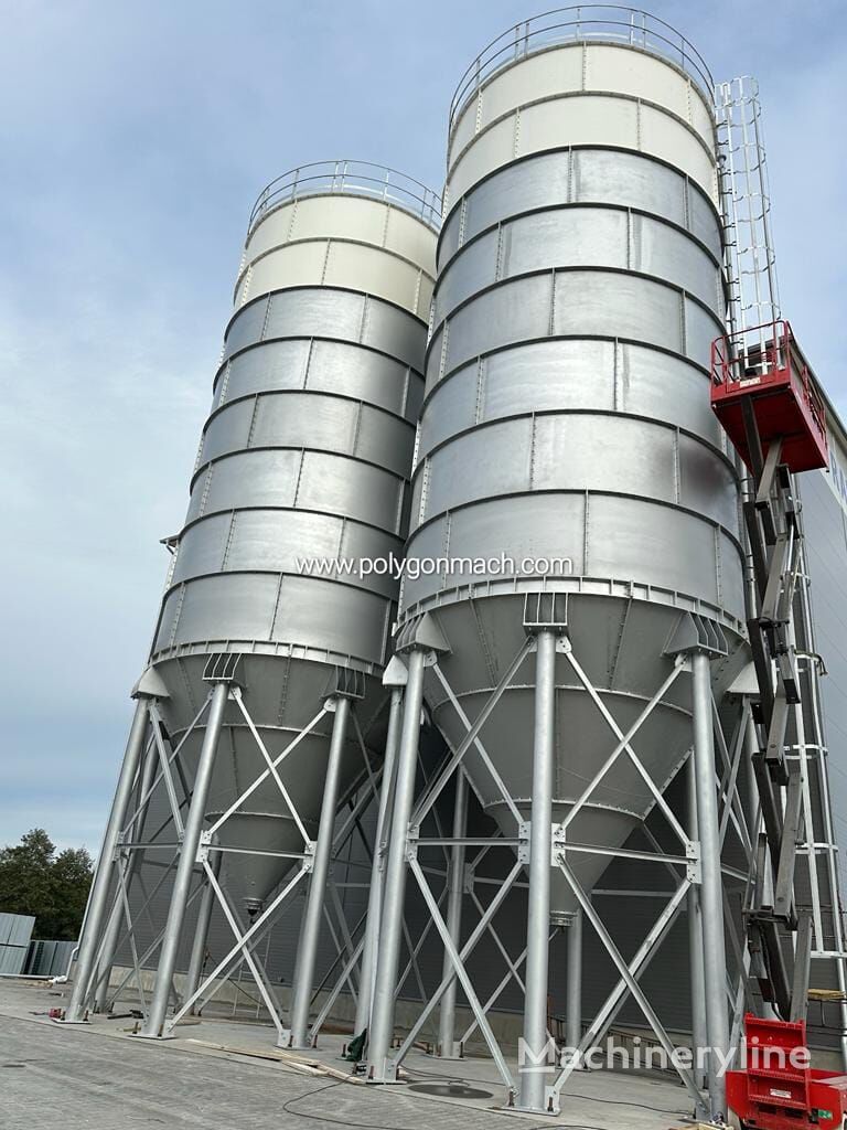 silo à ciment Polygonmach 500Ton capacity cement silo neuf