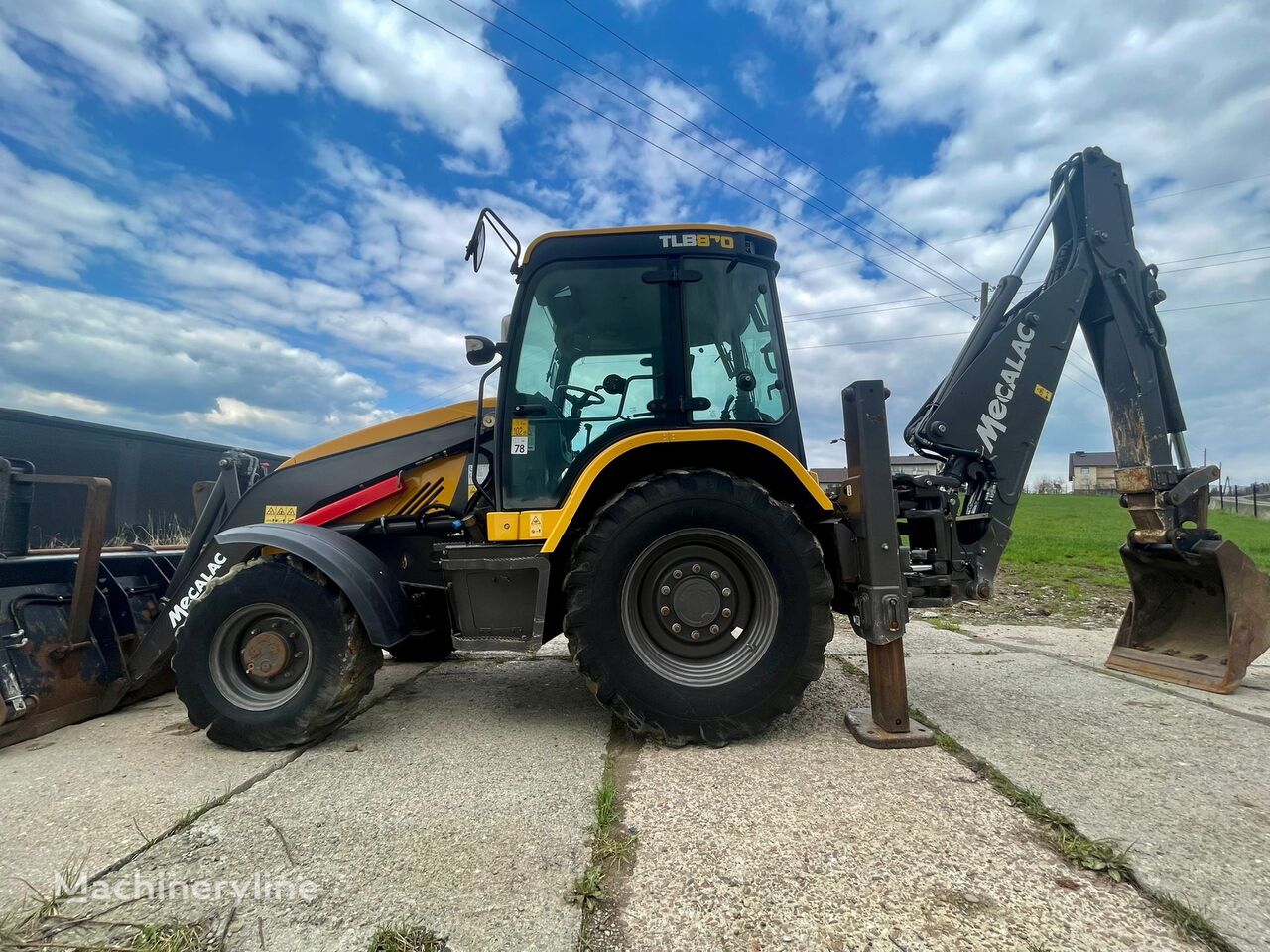 tractopelle Mecalac TLB870, 2 200 MTH, Joystick